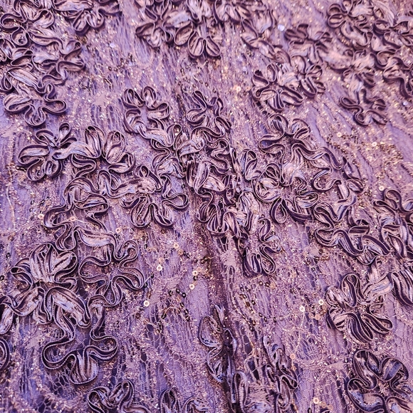 Tadashi Shoji Sho Sequin Floral Fit & Flare Dress with Cutout - Picture 8 of 12